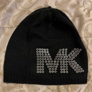Women’s Black Michael Kors MK Beanie